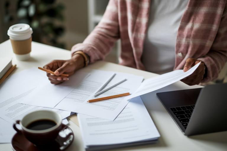 personne-bureau-documents-ordinateur-cafe