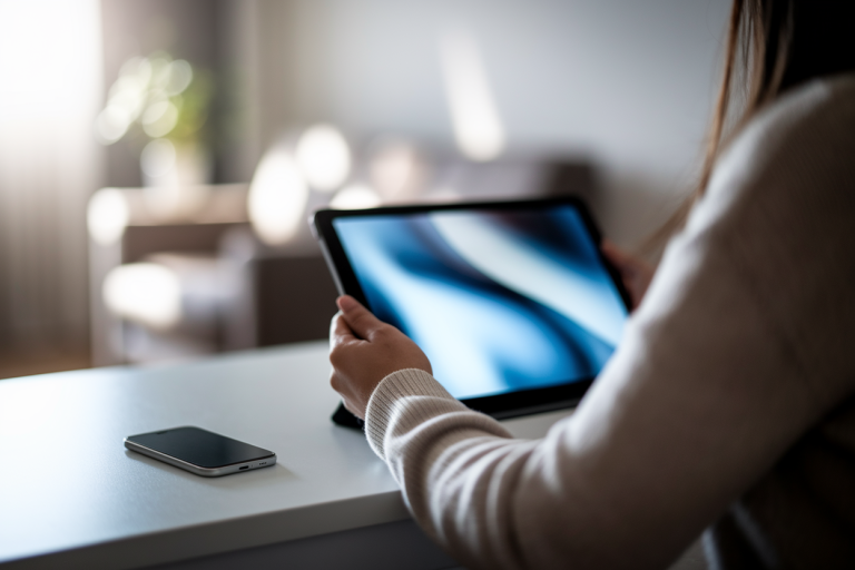 personne-dos-bureau-tablette-smartphone