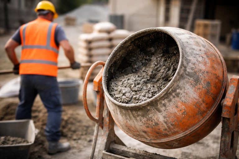 betonniere-maçon-chantier-ciment-outils