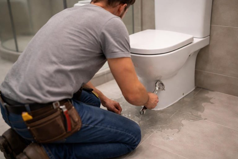 flaque-eau-toilettes-personne-reparation