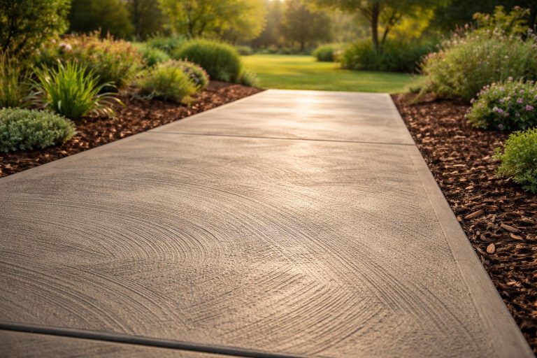allee-beton-texture-jardin-verdoyant
