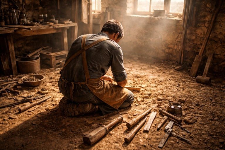 artisan-travail-atelier-rustique-lumiere